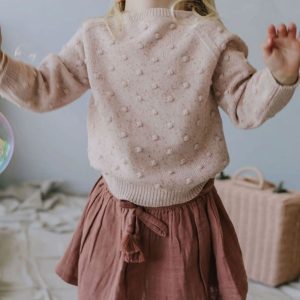 organic cotton rib bebe midi singlet peony