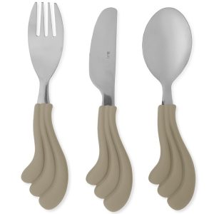 3 piece stainless steel wave cutlery